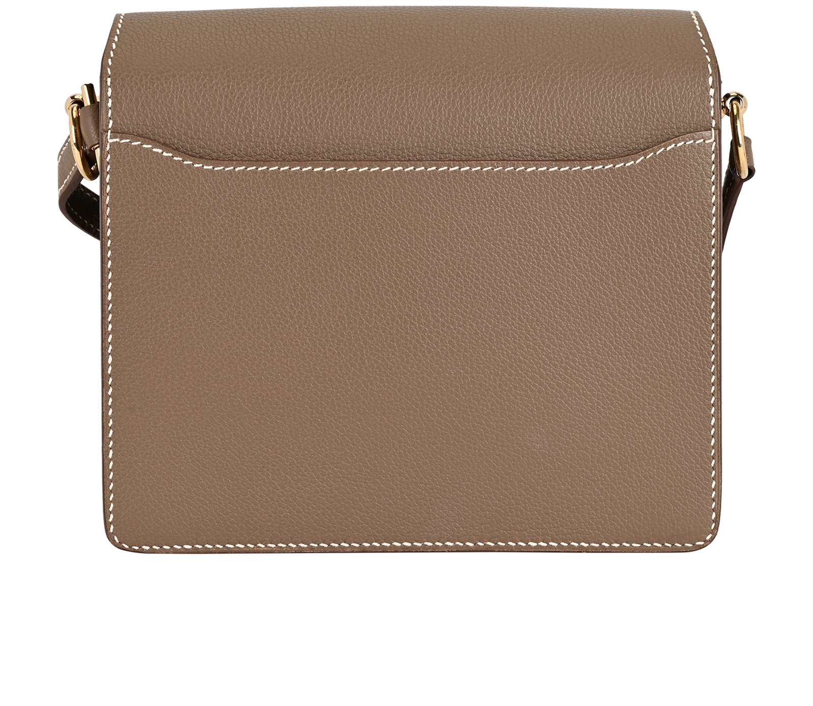 Roulis Shoulder Bag In Evercolor Etoupe, &pound;5,500, Handbags, Taupe, Leather, Back view